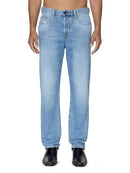 DIESEL MENS REGULAR FIT MID WAIST STRAIGHT LEG JEANS SIZE: 34X32 - BLUE WASH - Like New