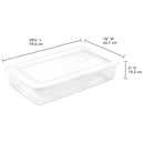 Sterilite 6 Pack Storage Box, 41 Quart Stackable Tote, Clear Plastic Container - Brand New