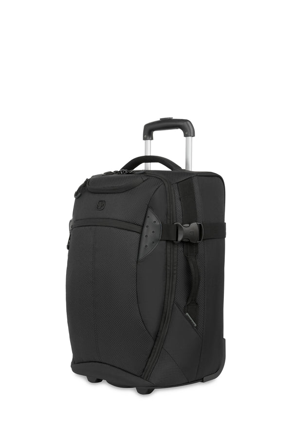 SWISS GEAR THE APEX PRO 20" DUFFEL ROLLER - BLACK - Brand New