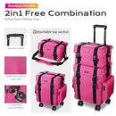 BYOOTIQUE 2 in1 Makeup Case Unseasonable Bright Cosmetic B0983FNJ4W - Deep Pink - Like New
