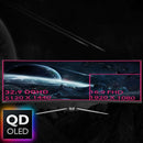 MSI MPG 491CQP QD-OLED 49 CURVED OLED GAMING MONITOR 5120 X 1440 - BLACK - Like New