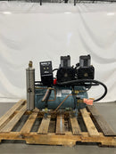 AIR TECHNIQUES AIRSTAR 30 DENTAL OIL-FREE AIR COMPRESSOR - BLACK/LIGHT BLUE - Like New