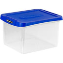 BANKERS BOX FELLOWES HEAVY DUTY WATER REINFORCED CORNER FEL0086201 -BLUE/CLEAR - Like New