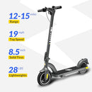 ZDZA ELECTRIC SCOOTER ZD01 500W PEAK MOTOR 19MPH FOLDABLE - GRAY/BLACK - Like New