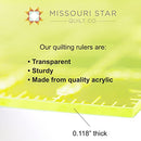 MISSOURI STAR QUILT CO. Acrylic Ruler 5 x 24 | Fabric Cutting B09T1S7B5L - Green - Brand New