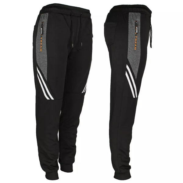 G-MAN MEN'S FASHION JOGGERS DRAW STRING SPORT SWEAT PANTS - SIZE: MEN XL - BLACK - Brand New