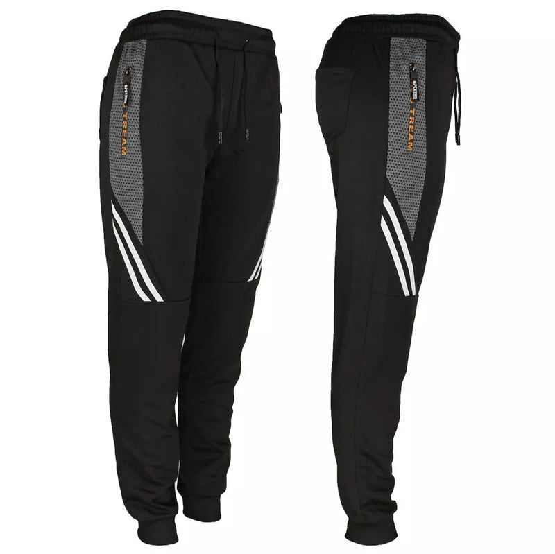 G-MAN MEN'S FASHION JOGGERS DRAW STRING SPORT SWEAT PANTS - SIZE: MEN XL - BLACK - Brand New