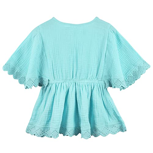GERBER BABY GIRL'S TODDLER KAFTAN SWIM COVER UP, 3890111DA, AQUA, 3T - AQUA - Like New