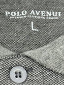 POLO AVENUE PREMIUM CLOTHING MEN'S SHIRT - SIZE: MEN L - CHARCOAL - Brand New