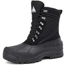 Mishansha Snow Boots Man Winter Warm Fur Lined Snow Boots Men B0B7JBDD3T - Black - Brand New