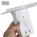 BLACK AND DECKER WALL TAP SURGE PROTECTION 6 -OUTLET 1020 JOULES- WHITE - Like New