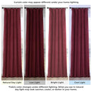 B072VMXSSJ Plush Velvet Curtains Living Room 1 Panel 50W x 96L - Dark Merlot - Brand New