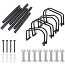 TRUE & TIDY BIKE FLOOR STAND AND HOLDER, 22-28" WHEELS, 4 SLOTS - BLACK - Like New