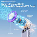 COOLHILL HANDHELD PORTABLE FAN WITH TURBO COOLING, SPEED(1-100) 5500MAH - PURPLE - Like New