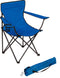 TRADEMARK INNOVATIONS FOLDING OUTDOOR BEACH CAMP CHAIR - BLUE - Like New