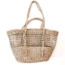 DUFMOD Half Weave Seagrass Carryall Tote Basket - Brand New