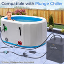 SereneLife Inflatable Cold Plunge Tub Ice Bath One Person Ice Bath Tub - White - Like New