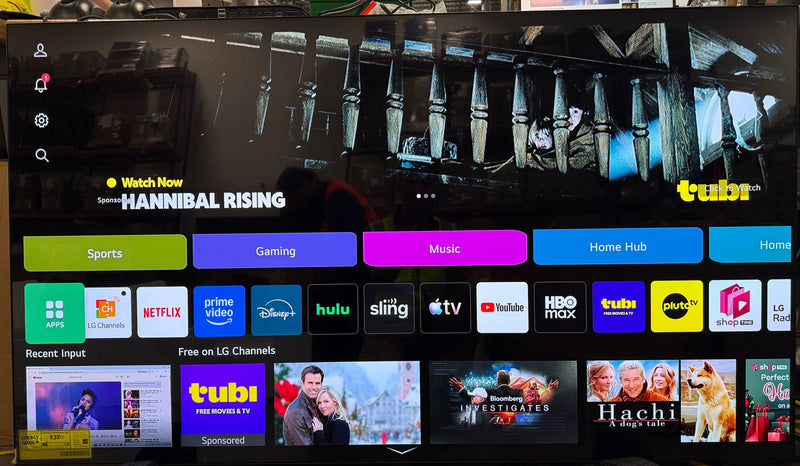 LG 65 INCH CLASS OLED B4 SERIES TV WITH WEBOS 24 - BLACK - Like New