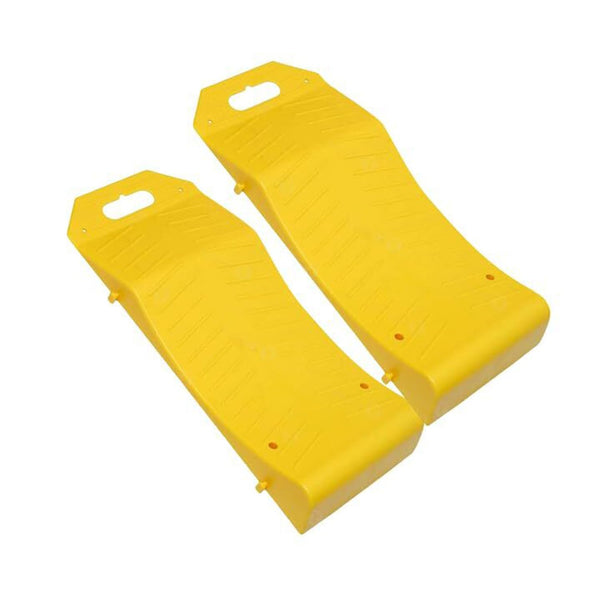 Zonetech TS0004 Tire Saver Ramps, 2 Pack, Yellow - Like New