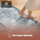 YARNSCAPE 9' x 12' Machine Washable Area Rug, Non-Slip Low-Pile Carpet - Brand New