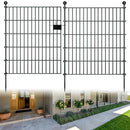 RICHMEN 10 PANELS GARDEN FENCE DOG OUTDOOR YARD VARIOUS CONTROL - BLACK - Like New