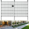 RICHMEN 10 PANELS GARDEN FENCE DOG OUTDOOR YARD VARIOUS CONTROL - BLACK - Like New