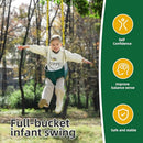 Take Me Away Toddler Swing Seat, Full Bucket, Coated Chains, B09N8LH8H6 - Yellow - Brand New