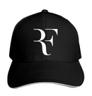 ROGER FEDERER HAT FOR MENS WOMENS TENNIS HAT ADJUSTABLE BASEBALL CAPS - BLACK - Brand New