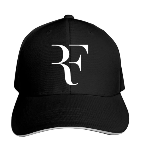 ROGER FEDERER HAT FOR MENS WOMENS TENNIS HAT ADJUSTABLE BASEBALL CAPS - BLACK - Brand New