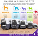 SPORTPET DESIGNS PLASTIC KENNELS ROLLING PLASTIC WIRE DOOR TRAVEL DOG CRATE - Like New
