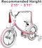 Segway-Ninebot Kids Bicycle 14 in. in Pink with Training Wheels N1KG14 - PINK Like New