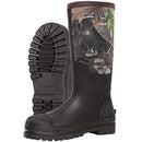 HISEA MEN'S WATERPROOF RUBBER RAIN BOOTS INSULATED HUNTING SIZE 9 CAMO - Like New
