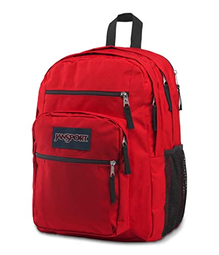 JS0A47JK5XP JanSport LapTop Backpack, 2 Compartment, ERGONOMIC Straps - Red Tape - Like New