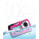 MONOLTA MINOLTA 48 MP DUAL SCREEN WATERPROOF DIGITAL CAMERA MN40WP - PINK - Like New