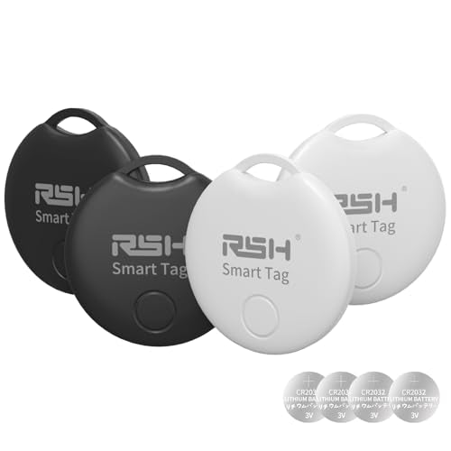 RSH KEY FINDER TRACKER LUGGAGE BLUETOOTH TAG09 - Black/White Like New