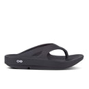 OOFOS OORIGINAL RECOVERY SANDALS MENS SIZE 10 WOMENS 12 BLACK - Like New