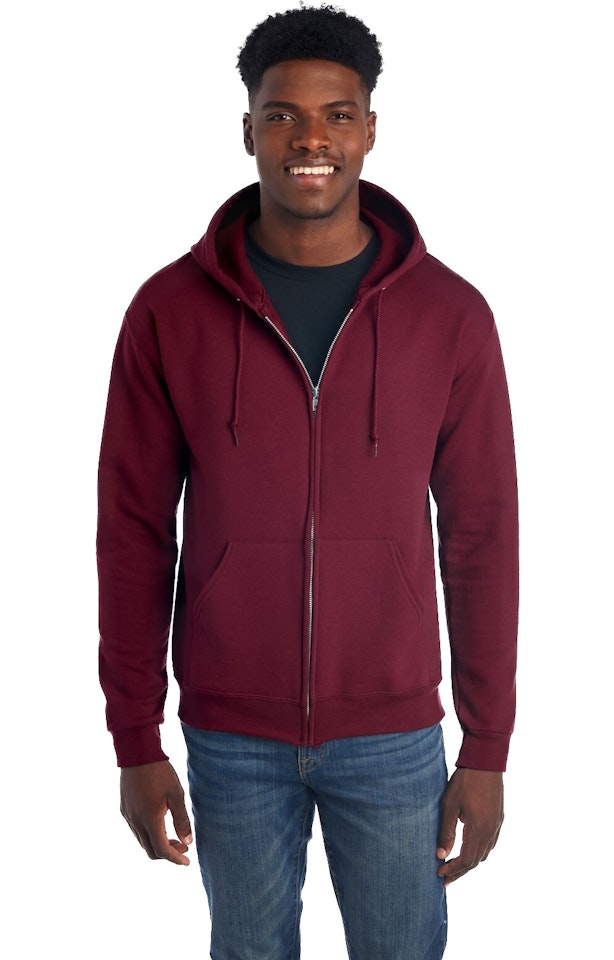 GENERIC NORTH POLE AND MORE, UNISEX FLEECE FULL-ZIP HOODIE - SIZE: 3XL - MAROON - Brand New