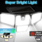 AMERITOP SOLAR LIGHTS OUTDOOR, 2 PACK LED HIGH BRIGHTNESS MOTION-SENSOR - BLACK - Brand New