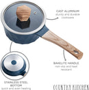 Country Kitchen Nonstick Induction Cookware Sets - 11 Piece - - Scratch & Dent