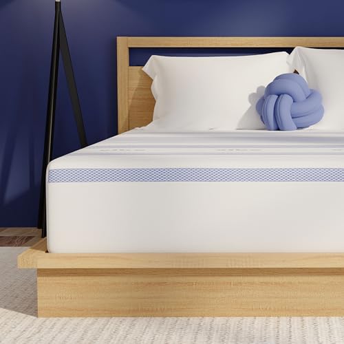 410263-1120 Vibe 12-Inch Gel Memory Foam Mattress Bed in a Box Twin XL White - Brand New