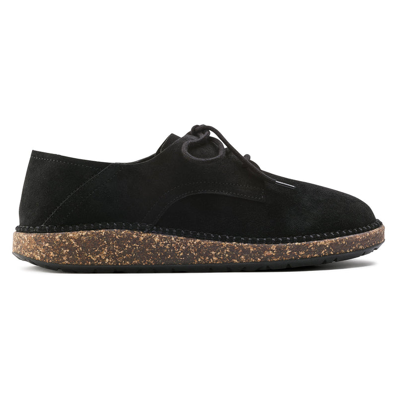 BIRKENSTOCK UNISEX GARY SUEDE LEATHER SHOES NARROW WIDTH - BLACK - 9N - Like New