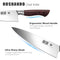 HOSHANHO 8" CHEF KNIFE FOR COOKING, HIGH CARBON STAINLESS STEEL KITCHEN - SILVER - Like New