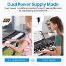 MOUKEY 54-KEY ELECTRONIC KEYBOARD WITH MICROPHONE AND MUSIC STAND - BLACK - Like New