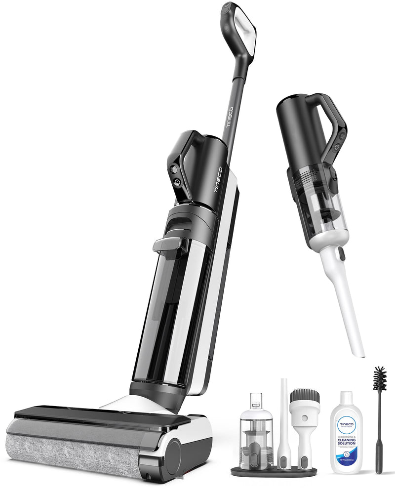 TINECO SMART WET DRY VACUUM CLEANERS FLOOR MOP 2-IN-1 S5 COMBO - BLACK/WHITE - Like New