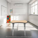 FDP DRY-ERASE COLLABORATIVE BOWTIE ACTIVITY - 23" x 35" - WHITEBOARD/BLACK - Like New