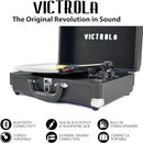 VICTROLA JOURNEY+ SIGNATURE BLUETOOTH SUITCASE RECORD PLAYER - LIGHT GREY LINEN - Like New