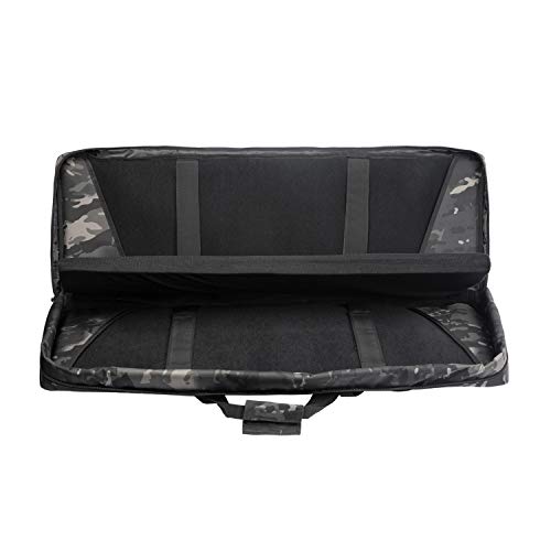 GENERICS GUN BAGS DOUBLE GUN CASE TACTICAL RIFLE BAG MAGAZINE POUCH 38" -CAMO - Like New