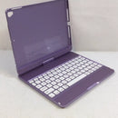 BABG FCM-02 PURPLE TOUCHPAD BACKLIT WIRELESS IPAD KEYBOARD CASE - PURPLE Like New