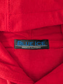 BLUE ICE PREMIUM CLOTHING PULLOVER FLEECE-LINED HOODIE - SIZE: MEN 2XL - RED - Like New