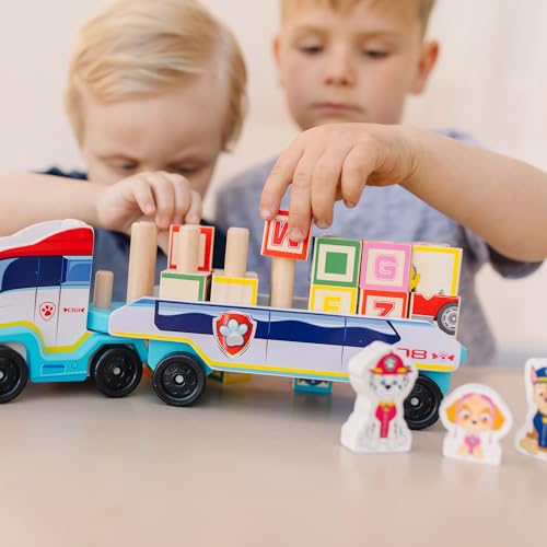 MELISSA & DOUG PAW PATROL WOODEN ABC BLOCK TRUCK (33 PIECES) MD-33272 multi - Brand New
